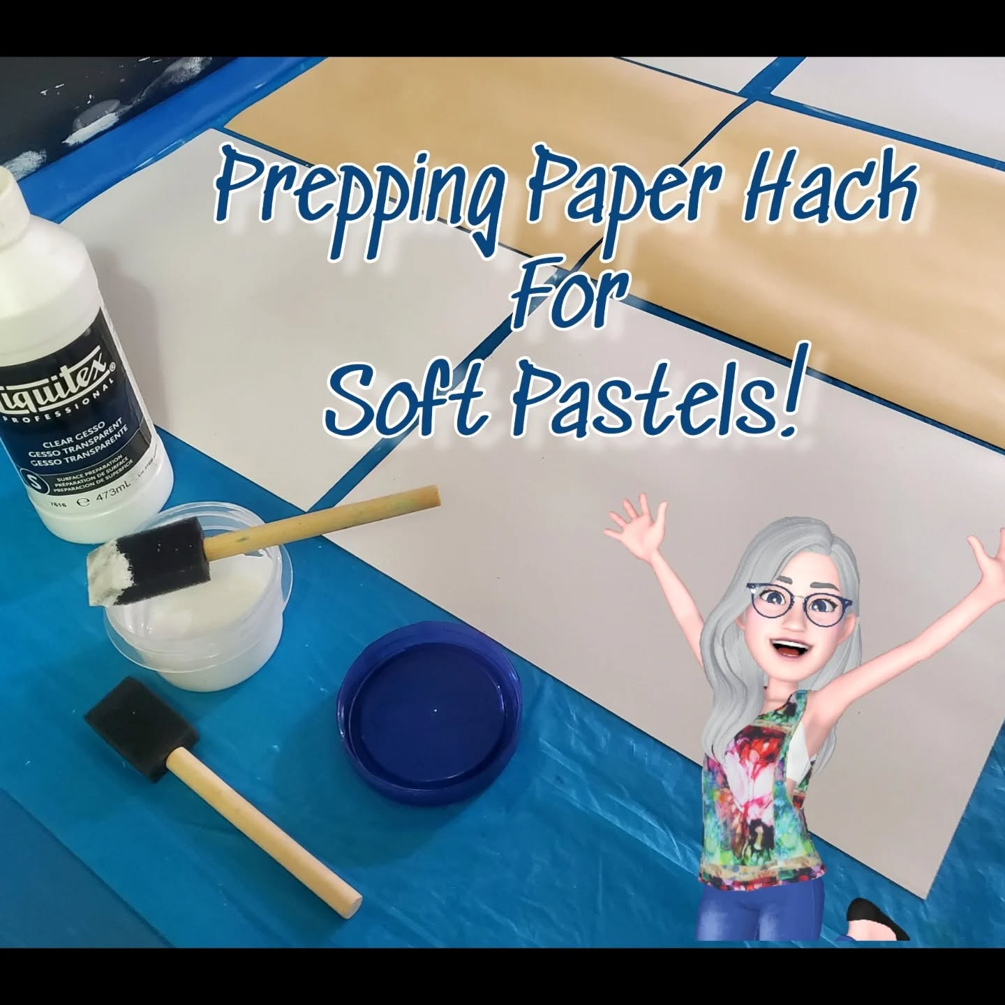 Don't you just love a good painting hack?!
Now that Ive added soft pastel classes  to House of NeVille Gallery and Gatherings in addition to Thomas Place Community Center  this is especially perfect to do while being weather bound 😄 Here I've painted bristol board & regular pastel paper with Clear Liquitex Gesso to make a lovely sanded surface at a fraction of the cost of sanded papers! 
 🥰😄🎨

#softpasteltechniques #unleashyourinnerartist #artcommunity
