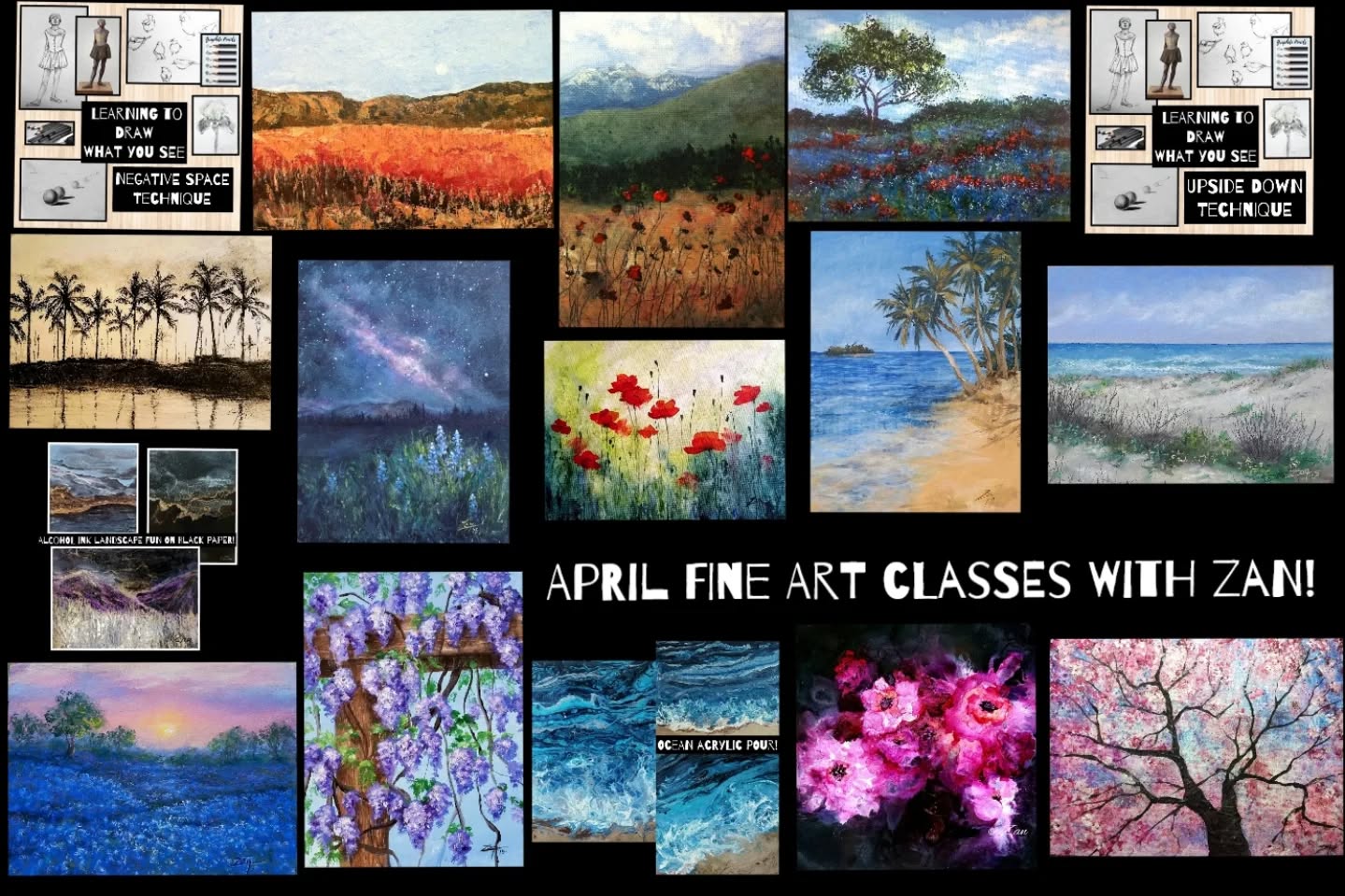 Unleash your inner artist in ZanArt classes!
Come tuck the cares of the world away for a little while by joining us this month @HouseofNeville GalleryandGatherings, @ThomasPlaceCommunityCenter 
and @BetsyPriceCommunityCenter! 
I honestly believe anyone can learn to tap into their creative side. In fact, one of my greatest joys and honors is being a part of their artistic journey 🥰
-It's never too late!! 

*FREE Supplies with your first class!
Learn more & how to sign up here:
https://zanartclasses.com/calendar/
There's a clickable link on my profile page 😄 

#unleashyourinnerartist #nevertoolate #artclasses #artcommunity