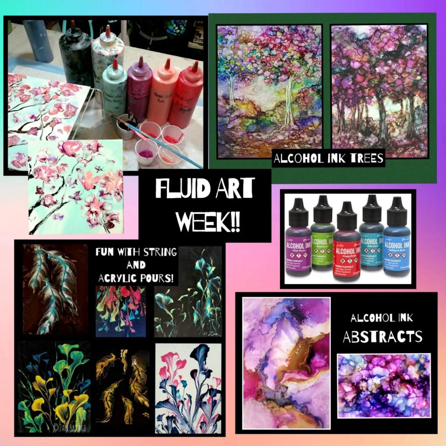 Get ready for more FUN with Alcohol Inks and Acrylic Pours during FLUID ART WEEK this week in ZanArt classes @HouseOfNeville, @BetsyPriceCommunityCenter & @ThomasPlaceCommunityCenter !! 😄 

We'd love for you to join us sometime!
Find out more here:
https://zanartclasses.com/calendar/
There's a clickable link on my profile page

#artcommunity
#alcoholinktechnique
#fluidart #artclasses #arttechniques